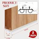2 Pcs 36" Double Bubble Kerf Door Sweep, 1-3/4" Wide Weatherstrip Seal for Exterior Doors, Draft Stopper for Energy Saving, Windproof & Dustproof Door Bottom Seal
