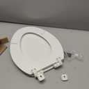 KOHLER Stonewood Quiet-Close, Elongated Toilet Seat Soft Close, Durable Wood, Easy Installation, Universal Fit, Home Essentials, White Finish, K-20466-0