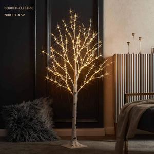LITBLOOM Lighted Birch Twig Tree with Fairy Lights 4FT 200 LED Lights for Indoor Outdoor Home Christmas Easter Holiday Decoration