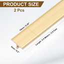 uxcell 2Pcs 2.9ft x 0.39" T Molding Floor Transition Strips, Aluminium Alloy Vinyl Flooring Gap Trim for Joining Laminate Planks Tiles Floor Gaps, Gold