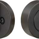 Yale Home Flat Round Single Cylinder, Black Suede Deadbolt