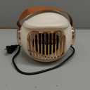 Space Heater, Portable Heater for Office Desk, 400W Mini Tent Warmer for Camping (Indoor Use), With TipOver Protection, Lightweight (Cream White)