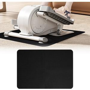 Double-Sided Non-Slip Workout Mat for Elliptical Machine, 23.6" x 17" Stepper Mat for Under Desk Ellipticals & Pedal Exercisers, Stability & Floor Protection, Compatible with Vibration Plate