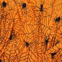Halloween Spider And Webs Bed Sheet Size 195-230 CM
