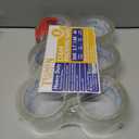 Heavy Duty Clear Packing Tape with Dispenser Combo for Shipping, Moving & Storage,Thicker Clear Packing Tape, 1.88 inches Wide, 60 Yards Per Roll, 6 Pack 360 Total Yards