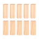 10 Pcs Rounded Bullnose Corner Trim, 5.5" x 3/4" Bullnose Corners, Wood Corner Trim, Baseboard Rounded Outside Baseboard Molding and Trim for Decorative Corner Impact Protection