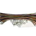 15 PCS 4 PIN JST XH Female Connector on Both Side - 200mm 1007 26 AWG & 30 PCS 4 PIN JST XH Male Connector