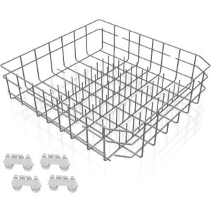 2025 UPGRADED W10728159 Dishwasher Lower Rack Replacement W10525646,Compatible with Kitchenaid Kenmore Whirlpool Maytag Dishwasher Bottom Rack Parts KDFE104DSS4/KDTE104ESS4,Comes 4pcs WP3376961 Roller