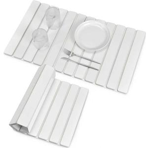 Large Stone Dish Drying Mats for Kitchen Counter, 28"(L)16"(W), Fast Drying Collapsible Dish Drying Mat, Eco-Friendly Absorbent Diatomaceous Earth Mats for Dishes Bottles Cups, Match Any Countertop