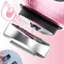 Cordless Electric Razors for Women, Travel Electric Shaver with LED Display, Rechargeable Body Trimmer Shaver for Private Area, Face Underarms Bikini,Lips,arms, Legs (Pink)