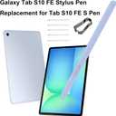 Tab S10 FE S Pen Replacement for Samsung Galaxy Tab S10 FE,S10 Lite,Galaxy Tab S10 FE + Stylus Pen Replacement for Tab S10 FE + S Pen with Tips/Nibs(Ice Blue)