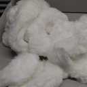 Christmas Faux Fur Ribbon Trim Winter Xmas Tree Winding Garland Artificial Furry Stripe Accessory Holiday Faux Fur Fabric Roll Garland for Xmas Party Sewing Costume Trimming (White, 3 Inch x 20 Ft)