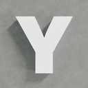 3D Letter Y Foam