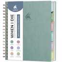Clever Fox When I Die Planner With Pockets for Documents – End-of-Life Organizer Binder for Important Personal Info & Final Wishes (Blue Surf)