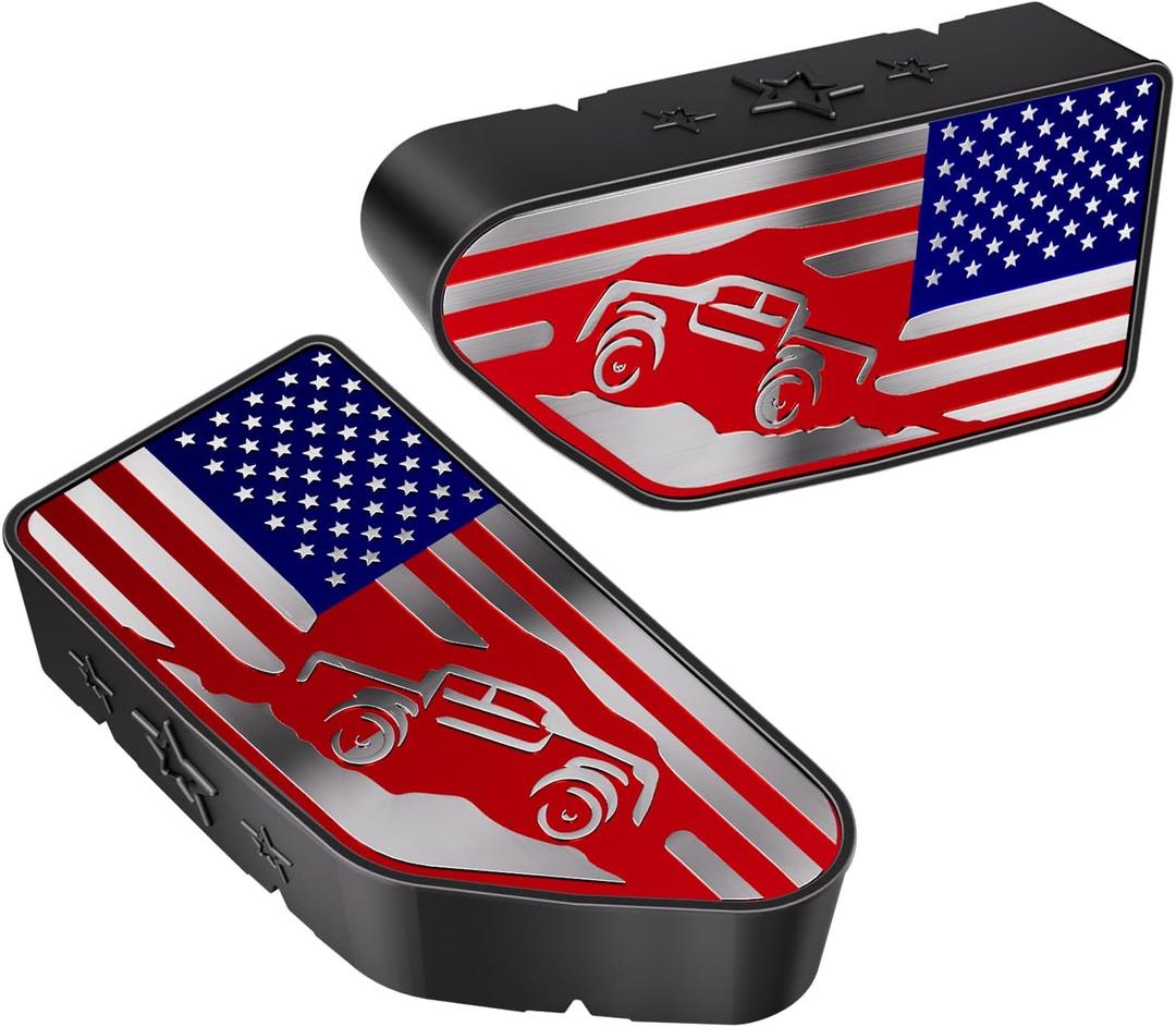 Bed Rail Stake Pocket Covers for GMC Chevy Silverado/GMC Sierra 1500(2019-2024 2025 2026), GMC Sierra 3500HD(2020 2021 2022 2023)/2500, Truck Caps Rear Holes Plugs Covers (Car(Red/Blue)) Bed Rail Stake Pocket Covers for GMC Chevy Silverado/GMC Sierra 1500(2019-2024 2025 2026), GMC Sierra 3500HD(2020 2021 2022 2023)/2500, Truck Caps Rear Holes Plugs Covers (Car(Red/Blue))