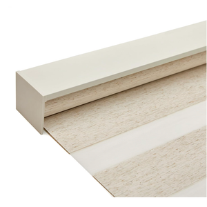Joydeco Linen Zebra Blinds for Indoor Windows, 27" W x 64" H, Beige
