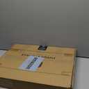 FHSQX 3 Pack Clothes Storage Bins - Foldable Metal Frame Storage Box - Stackable Linen Fabric Container Organizer Set with Carrying Handles and Clear Window (Cream White, 19.7x15.7x13inch(66L))