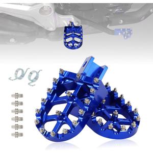 Foot Pegs for TW200,CNC 7075 Aluminum Dirt Bike Footpegs Footrests Pedals Rests for TW 200 1987-2025 - Blue