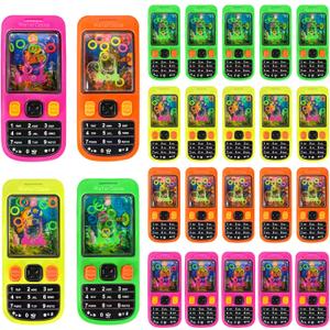 24 Pcs Party Favor Handheld Water Game Toys with Cards for Kids Water Ring Toss Games Party Favors School Gifts Exchange Classroom Prizes Goodie Bag Stuffers for Boys and Girls