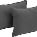 2 Pillows , 18x20 Inches, Grey
