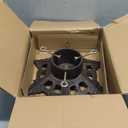 Sungmor Vintage Cast Iron Christmas Tree Stand - Heavy Duty Snowflake Base, Fits Trees Up to 6 ft, Max 3.5 Trunk - Holiday Tree Holder for Artificial or Real Trees, Easy Assembly & Secure Stability (Antique Brown)