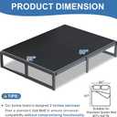 Lutown-Teen Bunkie Board Queen High-Density Polymer Bed Support Bunkie Board Queen Size Anti-Sag, Breathable, Moisture Resistant, Noise Minimizing