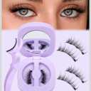 Cat Eye Magnetic Eyelashes Natural Look Wispy Magentic Lashes Reusable Magnetic Eyelashes with Applicator No Glue Needed Press on Magnetic Lashes by JIMIRE Quick to Wear by JIMIRE