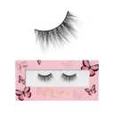 Lilly Lashes Butterfl'eyes Faux Mink Lashes, Half Lashes Natural Look & Feel, False & Reusable Eyelashes 20x, No Trimming + Easy to Apply, Round Style, Lash Glue not Included, 13mm (Angel)