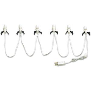Department 56 Village Collection Accessories Six Socket Light Set, 108 Inch, White