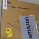 KDD Tablet Pillow Holder, Foldable iPad Stand for Lap, Bed and Desk -Tablet Soft Pad Dock with Pocket & Stylus Mount Compatible with iPad Pro 12.9, 10.5, 9.7 Air Mini 6 5 4 3, Galaxy Tab,E-Reader