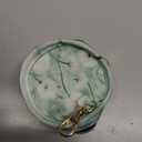 Dreamy Green Dandelions Pacifier Holder with Clip Pacifier Case for Diaper Bag Round Baby Pacifier Pouch Box Bag Portable for Boys Girls Nursery