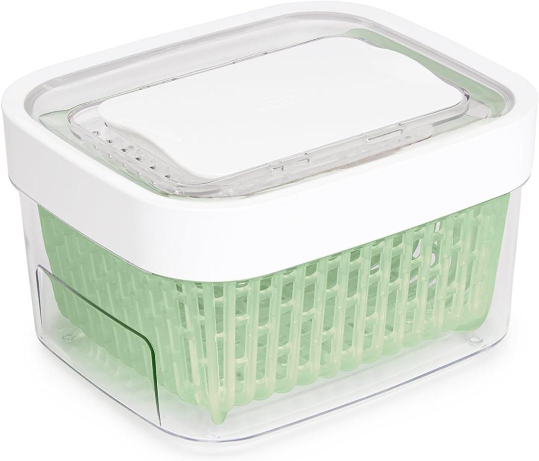 OXO, Good Grips Storage Container, White, 1.6 Quart (1.6 QT Produce Keeper)