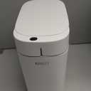 funest Bathroom Trash Can with Lid, Automatic Motion Sensor Trash Can, 3.5 Gallon Garbage Can, Type-C Rechargeable, Bag-Holding Design, One-Pull Auto Packing, Quiet-Close Hinge for Bedroom, Office