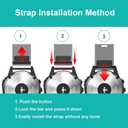 Leather Watch Band for Fenix 7X/6X/5X, 26mm Quick Release Easy Fit Silicone+Leather Sport Strap Compatible for Garmin Fenix 6X Pro/Sapphire, Fenix 5X Plus, Tactix Delta, Fenix 3, Enduro (Black)