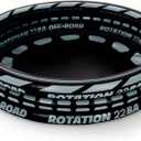 Foilswirl 47" Inflatable Kiddie Pool for Kids 3 Rings Baby Pool Inflatable Floats for Toddler Wheels Kiddie Water Swim Beach Floaties Toys(Tire)