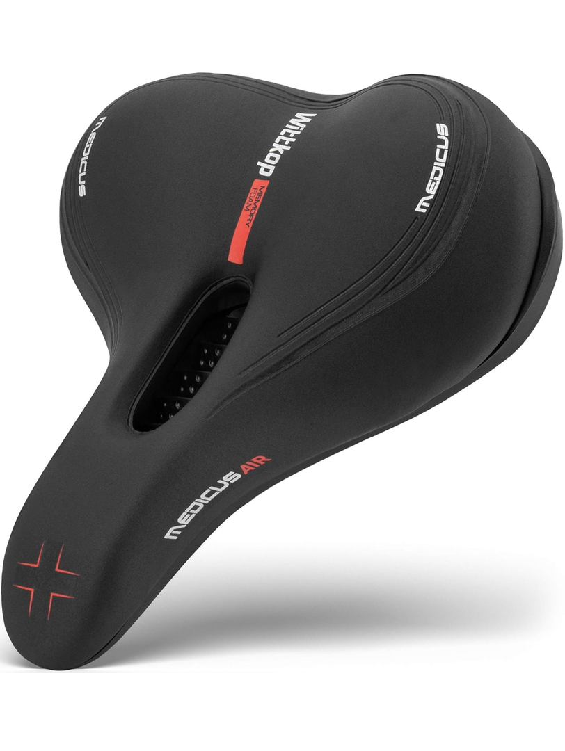 Wittkop Bike Seat I Bicycle Seat for Men and Women, Waterproof Bike Saddle with Innovative 5-Zone-Concept I Exercise Bike Seat for BMX, MTB & Road