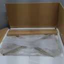 OIOG Modern End Table with Storage Drawer, Round 2-Tier Nightstand with Shelf, Gold Side Table with Metal Legs for Living Room, Bedroom, Office, Marbling Natural Stone/Gold