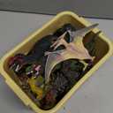 OENUX Dinosaur Toys for Kids 3-5, Realistic Jurassic Dinosaur Figures Playset w/ Educational Booklet, Toddler Plastic Dinasour Including T-Rex, Triceratops, Dino Learning Toy for Boy Girl Age 4-7