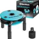 DURATECH Adjustable Oil Filter Wrench, Magnetic 3-Jaw Oil Filter Removal Tool, Large Sizes from 3" to 5.51"(76mm to 140mm), Ideal for Cars, Trucks, Tractor