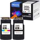 myCartridge SUPRINT 245XL Ink Cartridge PG-245 CL-246 Replacement for Canon Ink 245 and 246 Compatible for Canon 245XL 246XL Combo Pack for Pixma MG2522 TS3122 TS3322 MX490 TR4520 Printer 245 Ink