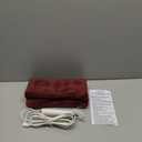 Sunbeam XL Back Neck and Shoulder Heat Therapy 12 x 24 with Auto Shut Off 6 Settings Machine-Washable Comfortable Microplush Fabric - Burgundy