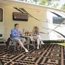 Outdoor Patio Plastic Straw Rug - 8x10 ft Outdoor Camping Rug Waterproof Reversible, Area Carpet Patios Clearance RV, Outside Porch Balcony Deck for Camper
