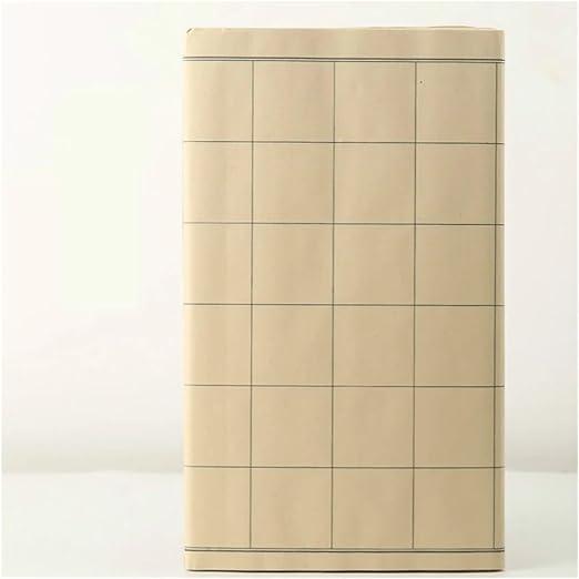 MIUYTRN Chinese Thicken Calligraphy Xuan Paper Papel Arroz Half Ripe Bamboo Paper Beginner Calligraphy Rice Paper with Grids cuicui(A)