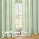 YoungsTex Sage Linen Curtains for Living Room Spring Decor, Light Green Light Filtering Drapes with Grommet for Dining Bedroom Boho Rustic Privacy, 2 Panels, 52 X 90 Inch