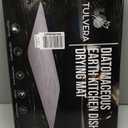 Stone Dish Drying Mat for Kitchen Counter  Diatomaceous Earth Drying Mat | Fast-Absorbing, Minimalist Design, Durable Diatomite | Non-Slip, Heat Resistant, Easy-to-Clean | 16"x12" | USA Brand