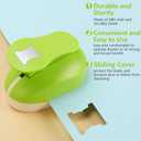 HAUSTGO File Tab Punch, File Tab Puncher for Paper Crafts, File Tab Craft Punch for Scrapbooking, Bullet Journals, Bible Tabs, Making Cards, Planners, Billing Hanging Files