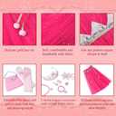 Princess Dress Up for Little Girls Birthday Gifts Costumes Cape Set with 9 Pieces Accessories (M)