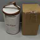 Dandat 3 Pcs Portable Insulated Lunch Container Set for Adult, Stackable Stainless Steel Bento Box for Hot Food with Insulated Lunch Bag Unisex 3 Separate Thermal Food Container(Red)