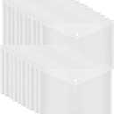 20 Pcs Clear Plastic Envelope with Snap Button Closure, Plastic Waterproof Envelope File Folder, Transparent Folders for Documents, Letter Size, A4 Size, for School and Office Supplies