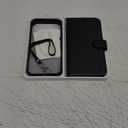 TUCCH 2-in-1 Detachable Wallet Case for iPhone 17 Pro Max (6.9") 2025, Wireless Charging | RFID Blocking 4 Card Holder | Wrist Strap | Kickstand | Magnetic | PU Leather | Protective Flip Cover | Black